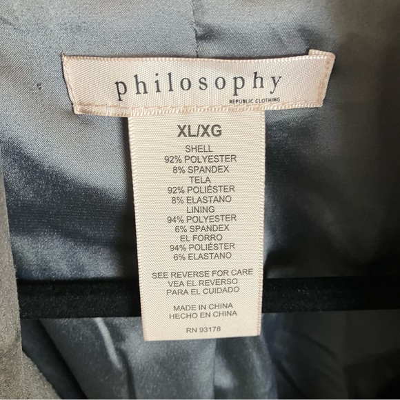 Nordstrom Philosophy Gray Suede Moto Jacket Grey Suede Moto Jacket Extra Large - Picture 14 of 14